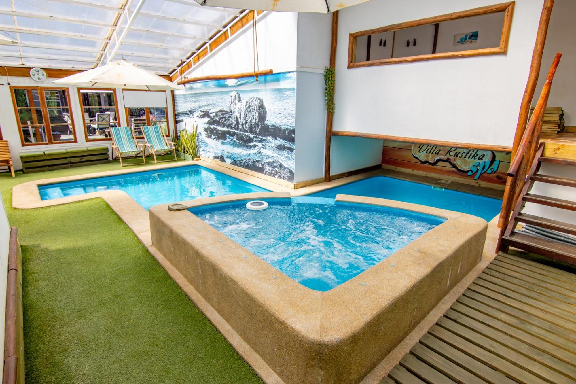 Rustika Piscina Temperada Hidromasaje * Pichilemu
