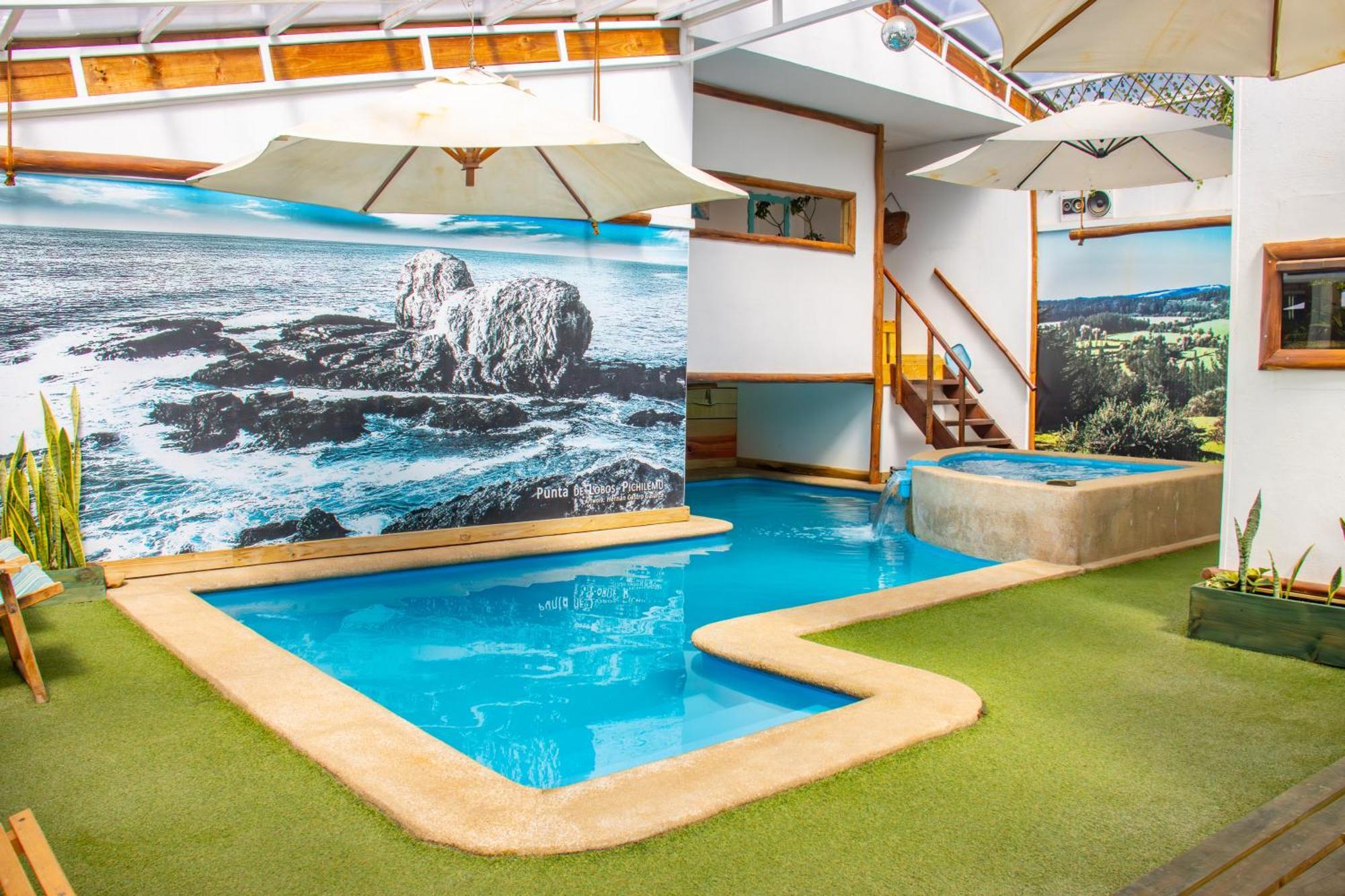 Rustika Piscina Temperada Hidromasaje Pichilemu